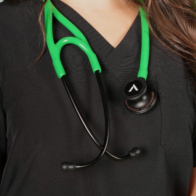 Apex Cardiology Stethoscope – High Quality Clinical Stethoscope, Stainless Steel, Glade Green
