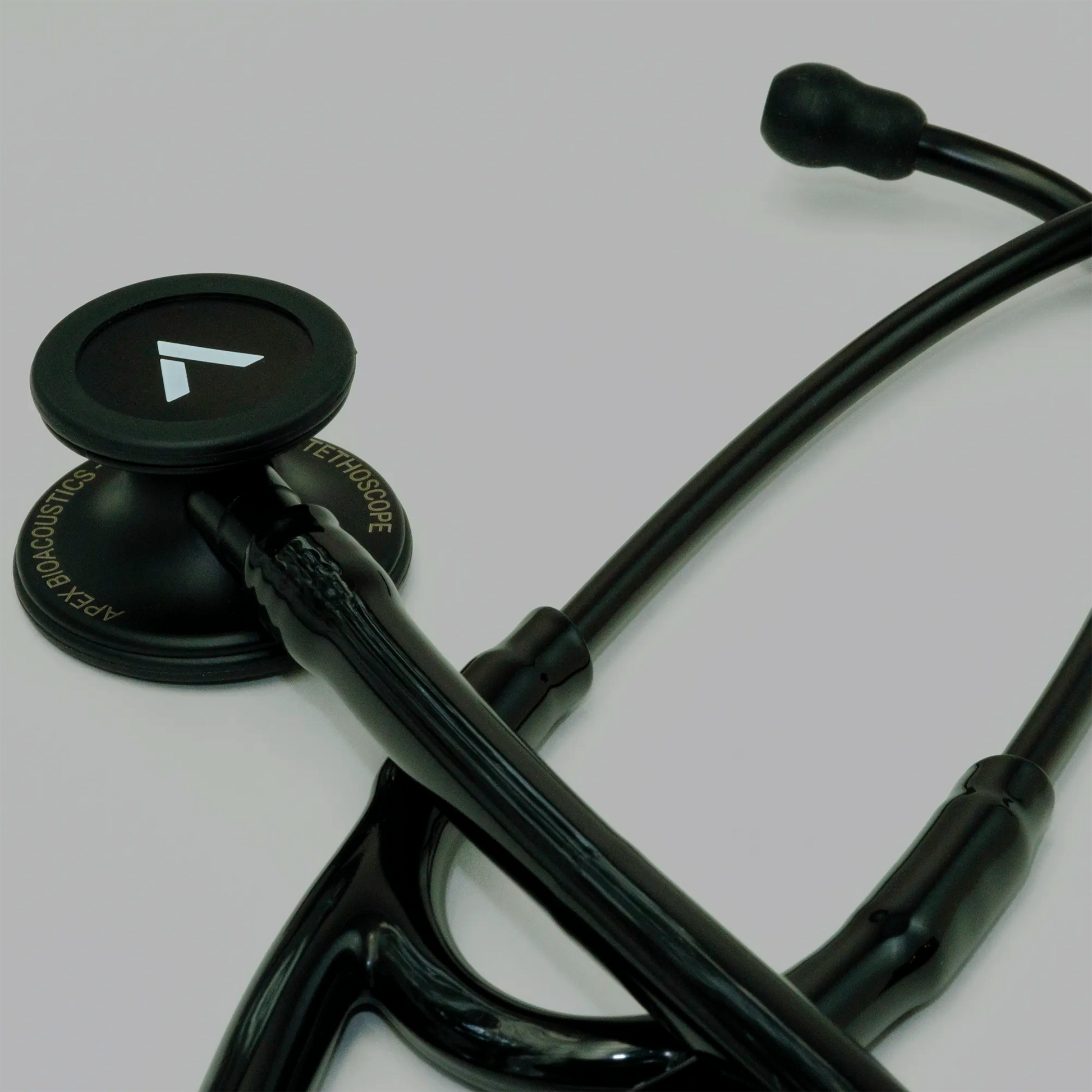 a black cardiology stethoscope