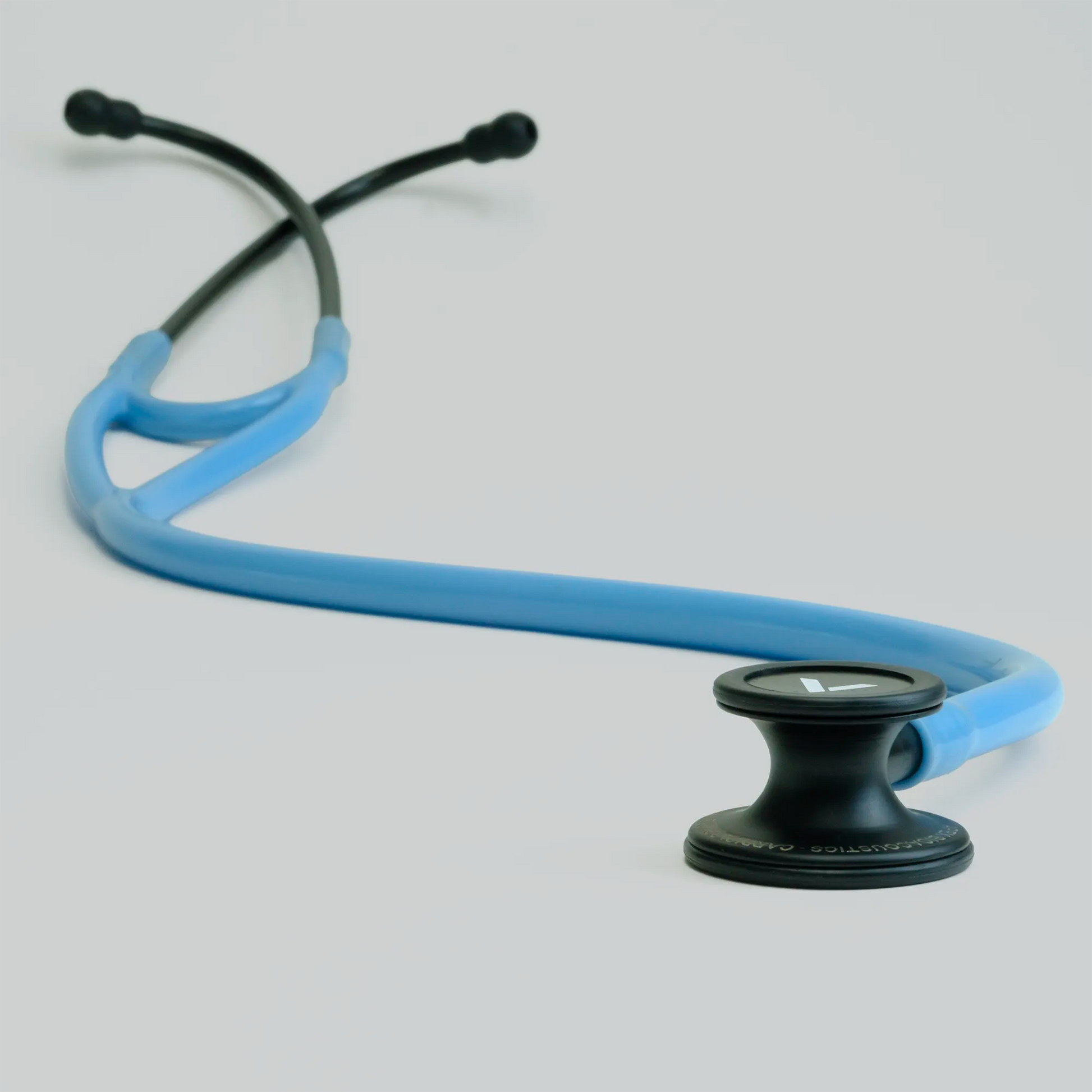  a long blue cardiology stethoscope