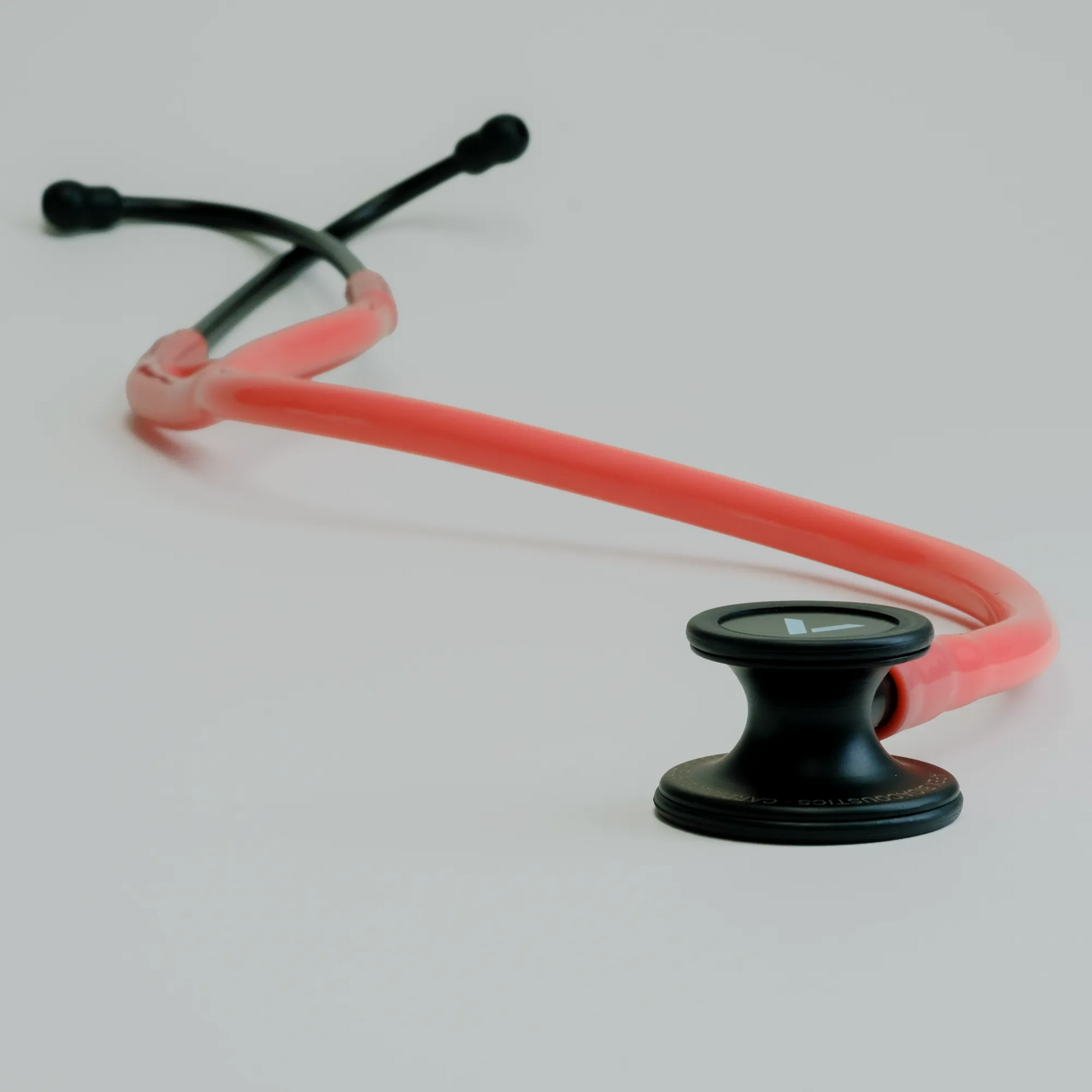  a long coral cardiology stethoscope with ear tips