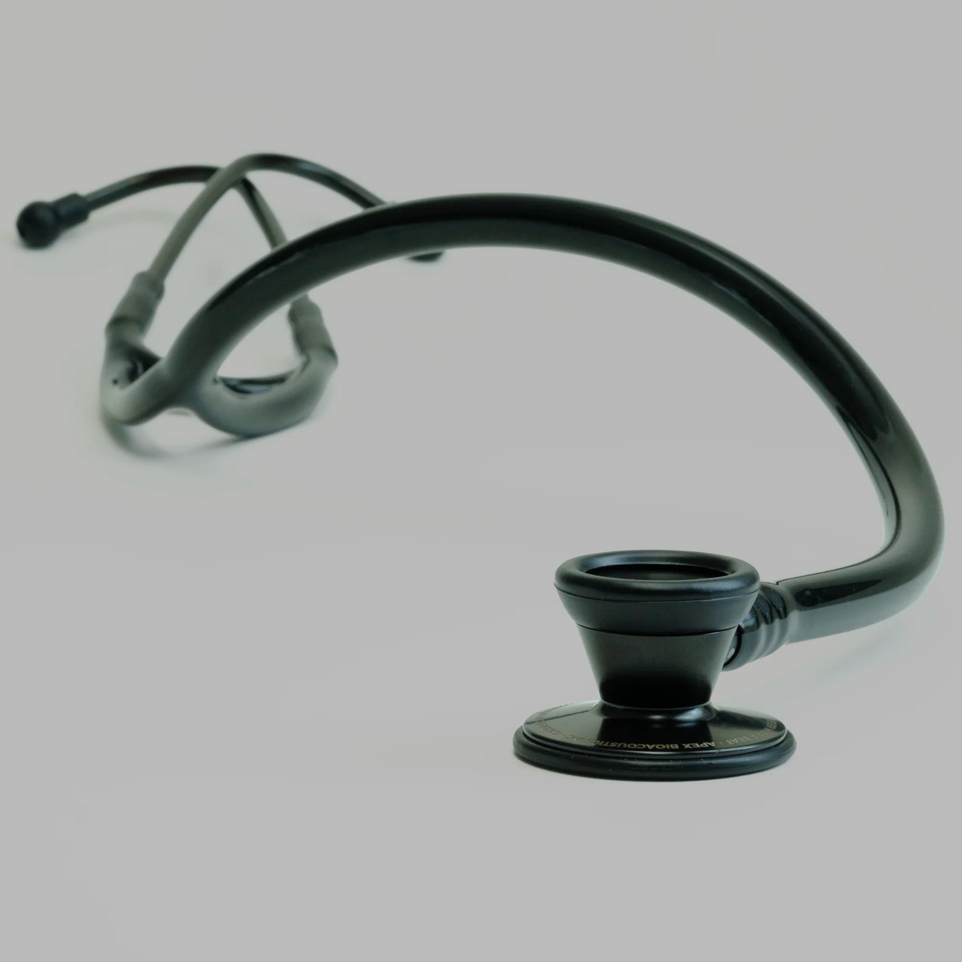 long black cardiology stethoscope