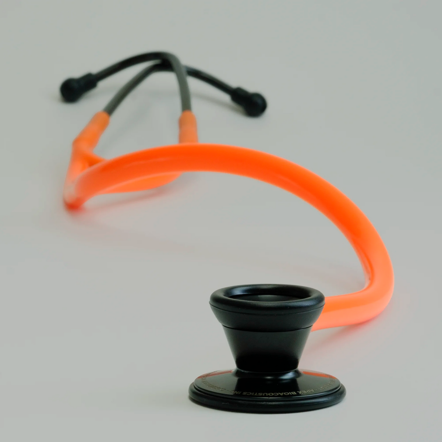 long orange cardiology stethoscope