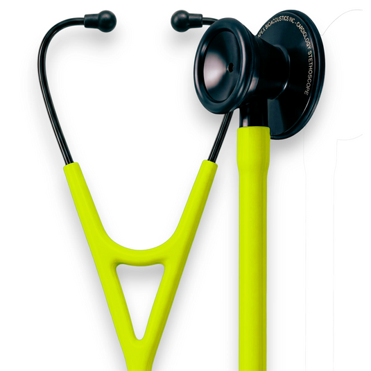 neon yellow cardiology stethoscope listing image